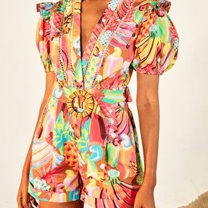 FARM Rio Fruit Salad Romper